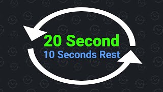 20 Second Interval Timer with 10 Seconds Rest [upl. by Meirrak]