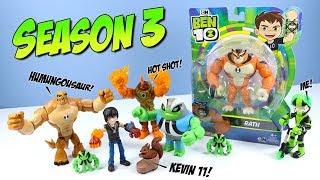 Ben 10 Reboot Action Figures Season 3 Kevin 11 Humungousaur Rath Playmates Toys [upl. by Nolrac133]