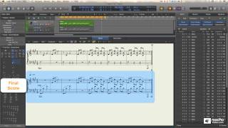 Logic Pro X 109 Core Training The Score Editor  15 Piano 13 The Voice Separation Tool [upl. by Venuti]