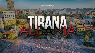 Stunning Aerial Views Of Tirana Albania In 4k Quality 🇦🇱 [upl. by Lasser124]