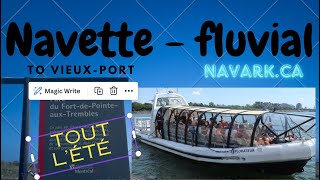 Navette fluviale Pointeauxtrembles au Vieux Port de Montreal [upl. by Navar]