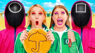 لعب لعبة الحبار في تحدي الحياة الحقيقية  لحظات مضحكة Fun Fun Challenge [upl. by Lambert]