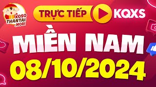 XSMN  Trực tiếp kết quả xổ số miền Nam hôm nay ngày 8 tháng 10 năm 2024  SXMN  KQXSMN 810 [upl. by Attelrak]