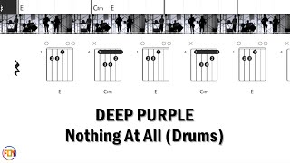 DEEP PURPLE Nothing At All DRUMS FCN GUITAR CHORDS amp LYRICS [upl. by Clayson779]