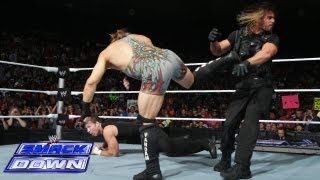 Triple H stops an 11on3 Handicap Gauntlet Match SmackDown Sept 20 2013 [upl. by Ahsieit281]