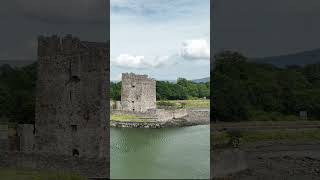 Flying over Narrow Water Keep Newry Northern Ireland [upl. by Gilbye]