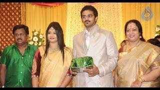 Tamil Celebrities at Ramarajan and Nalinis Son Arun Wedding Reception  Vaiyapuri Delhi Ganesh [upl. by Hoehne]