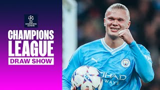 UEFA Champions League quarterfinals draw LIVE Man City [upl. by Lothario]