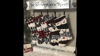 Quilted Christmas Stocking  The Little Homemade Shop  Tutorial  Sewing DIY [upl. by Hsepid497]