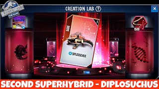 DIPLOSUCHUS  Second Superhybrid Unlocked  Jurassic World The Game [upl. by Karla]