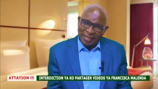 INTERDICTION FORMELLE YA KO PANZA BA VIDEO YA FRANCISCA BALENDA [upl. by Leagiba]