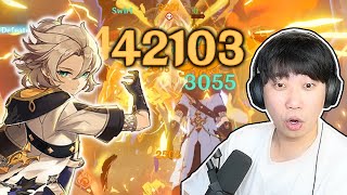 My Albedo does 42k damage E Can he be a dps now [upl. by Enyawud970]