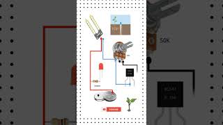 Simple Soil Moisture Sensor Circuit Diagram Easy DIY Electronics Guide shortsfeed shorts [upl. by Navlys]