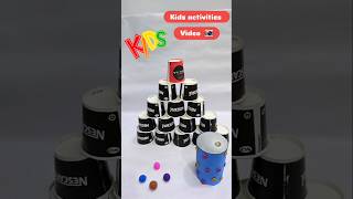 Kids activities Video idea  Game craft video viralshort shortsfeed Craft youtubeshorts 1 [upl. by Ahsemat]