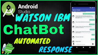 ChatBot Android studio  Watson ChatBot in android studio tutorial 2020 [upl. by Huey]