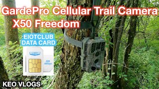 EiotClub Data Card GardePro Cellular Trail Camera X50 Freedom [upl. by Mame103]