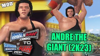 Andre The Giant 2K23 Mod for SvR 06 to SvR 11 PS2 [upl. by Arihppas]