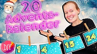 20 DIY ADVENTSKALENDER IDEEN zum selber machen MEGA coole amp einfache Ideen [upl. by Aicilyhp]