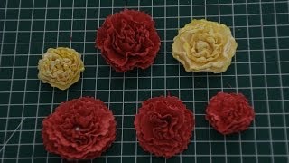 Papieren bloemen zelf maken korte tutorial DIY [upl. by Welsh]