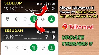 Cara Mengubah Sinyal E Menjadi 4G di Kartu Telkomsel [upl. by Nerta]