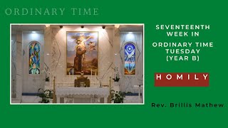 Homily by Rev Brillis Mathew Tuesday 27 July 2021 [upl. by Mohammad]