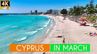 Cyprus in Late March Early April  What to Expect from the Beaches [upl. by Quiteri]