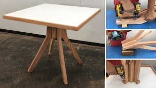 Mesa de Madera estilo Nórdica muy Fácil de HACER [upl. by Xella]