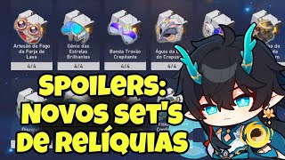 Spoilers Novas Relíquias 20 e Novos Ornamentos Futuros Honkai Star Rail [upl. by Ruddie]