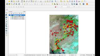 QGIS Tuto identifier les villages vulnérables à une inondation sur QGIS [upl. by Hadley]