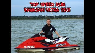 Kawasaki Ultra 150 Top Speed  GOPRO [upl. by Ainslie]