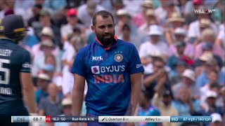 Mohammed Shami 3 wickets vs England  1st ODI  England vs India [upl. by Naujet]