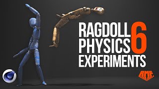 RagDoll Experiments 6  Physics fun in Cinema 4D [upl. by Meid]