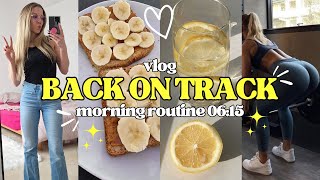 🍋LIFE RESET  productive  MORNING ROUTINE réaliste pour reprendre un rythme sain  vlog motivation [upl. by Noyk]