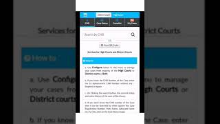 eCourts Services App for High Court and District Courts Simultaneously How to Configure eCourts App [upl. by Peria]