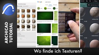 Wo finde ich Texturen  4 einfache Möglichkeiten  ARCHICAD 24 Tutorial Deutsch [upl. by Nimrac]