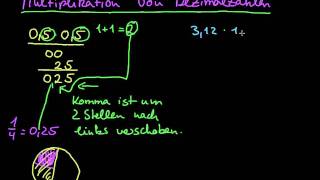 Multiplikation von Dezimalzahlen [upl. by Calisa]