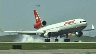 Swissair MD11s at LAX 1999 [upl. by Lorrie858]