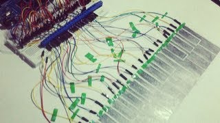 Paper piano with arduino [upl. by Ecitnerp]