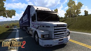 Viagem com Scania 113H Puxando 35 Tonelada com Bitrem da VOLVO  EURO TRUCK SIMULATOR 2  MAPABR [upl. by Okiek]