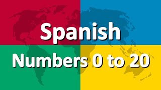 Learn Spanish part 4  Numbers 0 to 20 [upl. by Scherle943]