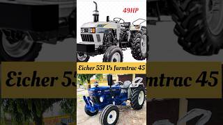 Eicher 551 Vs farmtrac 45 shorts [upl. by Adnicaj84]