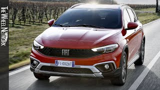 2022 Fiat TipoRED  Driving Interior Exterior 2022 Fiat Tipo Cross Station Wagon [upl. by Ormand685]