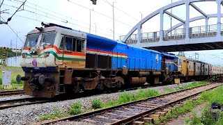 TRICOLOUR WDP4D with Mumbai Hospete Express on Diverted Route [upl. by Odo]