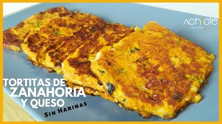 Tortitas de Zanahoria y Queso SIN HARINAS  Un Snack Saludable fácil y Delicioso [upl. by Blanca]