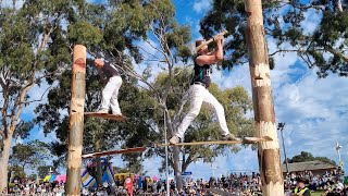 Woodchopping Australian championship [upl. by Anirtal279]