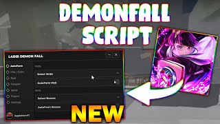 NEW Demonfall Script PASTEBIN 2024 AUTOFARM KILLAURA GODMODE NOFALL ITEMS [upl. by Ahsini]