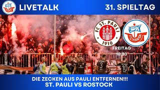 DIE ZECKEN AUS PAULI ENTFERNEN  ST Pauli VS Rostock  26042024  LIVETALK  HanseatenBude [upl. by Anahsal]