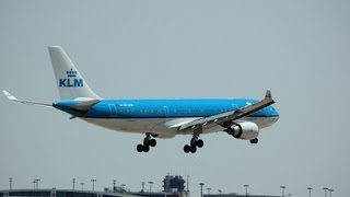 KLM a330 landing at amstrdam schiphol airport [upl. by Lissy]