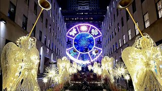 Christmas 2023 New York walking tour 🎉 Bloomingdales to Rockefeller Center [upl. by Ayanad]