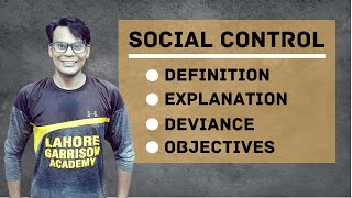 Social Control  Deviance  Sociology Lectures  Lectures by Waqas Aziz [upl. by Aniham]